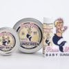 Raw Love Baby Mineral Sunscreen Kit with sticker